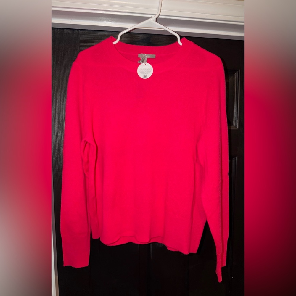 J. Crew Bold Pink Knit Top
